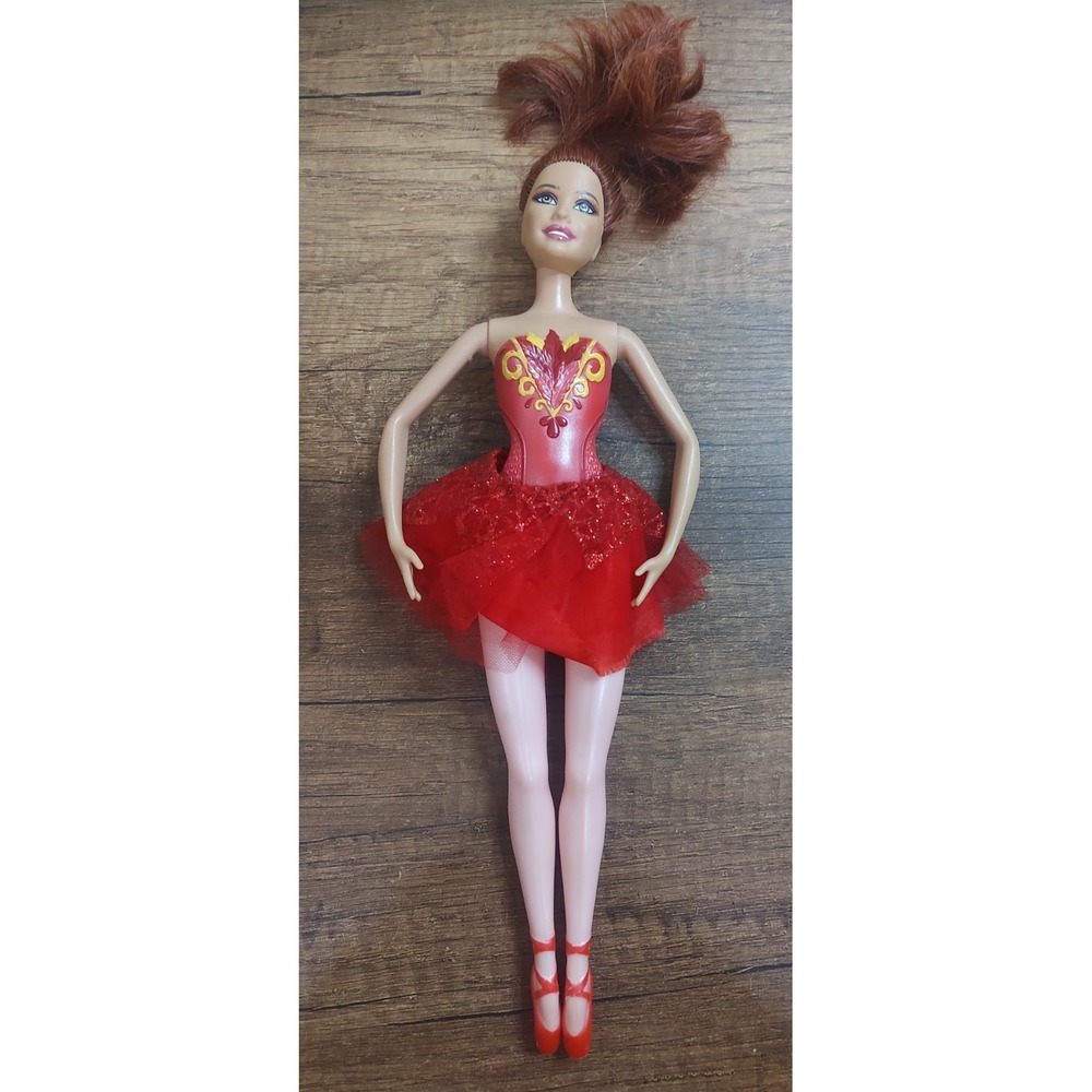 Ballerina Doll from "Barbie in The Pink Shoes" Stage Gift Set, Rare Red Brunette